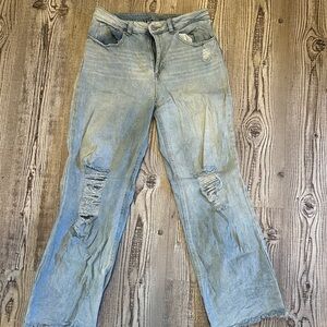 Rewash Light Blue Distressed Boyfriend Jeans